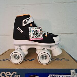 Pacer Scout ZTX P365 Skates Black Licorice Youth Size 4